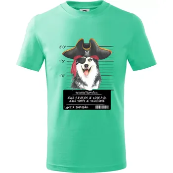 Lump a darebák husky - Tričko dětské bavlněné - 98 cm / 2 roky ( Mátová )