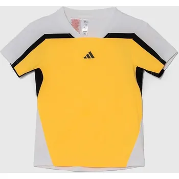 Dětské tričko adidas Performance žlutá barva, s potiskem IU4291 11X, vel. 176