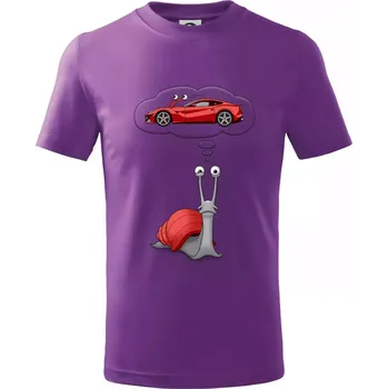 Nesplnitelný sen (Hana-creative) - Tričko dětské bavlněné - 146 cm/10 let ( Fialová )