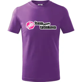 Jsem jenom tatínkova vole - Tričko dětské bavlněné - 158 cm/12 let ( Fialová )