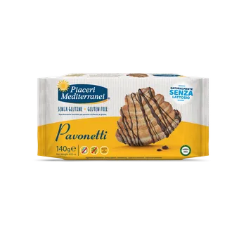 Piaceri Mediterranei Pavonetti bezlepkové křehké listové sušenky bez lepku, bez mléka, bez palmového oleje