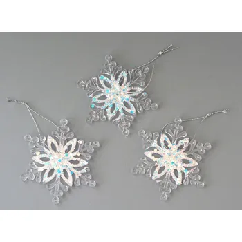 Vánoce Ledová vločka - průměr 85 mm