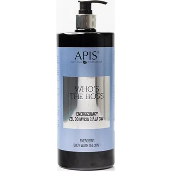 Sprchový gel Apis Natural Cosmetics Who's the boss energizující sprchový gel 3 v 1 pro muže 1000 ml