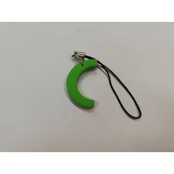 Přívěsek Fimo přívěsek na mobil - písmeno "C" zelený