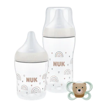 Kojenecká láhev NUK Dárkový set Perfect Match Rainbow