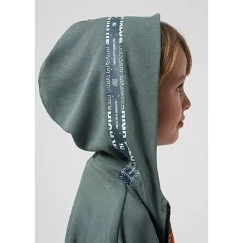 Chlapecká mikina Chlapecká mikina s kapucí Mayoral 6476-86 zelená velikost 152