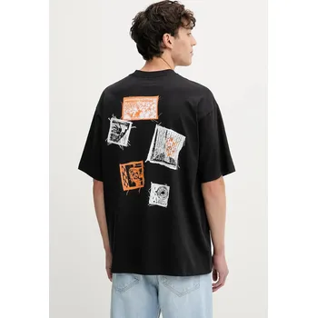 Bavlněné tričko Vans pánské, černá barva, s potiskem, VN000PB9BLK1 99X, vel. M