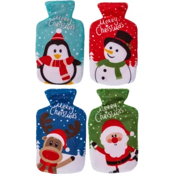 Termofor Out of the blue Zahřívací gelový polštářek s fleecovým obalem Merry Christmas mix barev