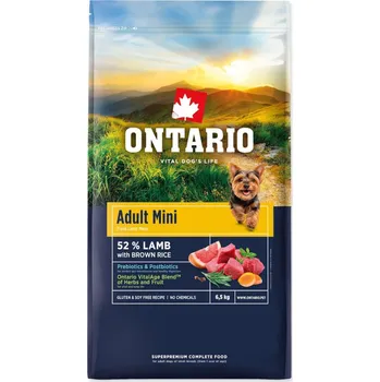 Krmivo pro psa Ontario Adult Mini Lamb & Brown Rice 2,25kg