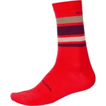 Pánské ponožky Endura Merino Stripe ponožky Red EU 42-47 E1234PO-L-XL