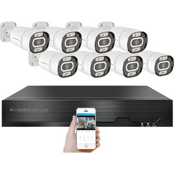 Kompletní kamerový systém 4K PoE IP 8 kamerový set XM-803D 8MPx, CZ menu