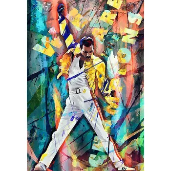 Plakát Plakát, Obraz - Cubistic portrait of a singer