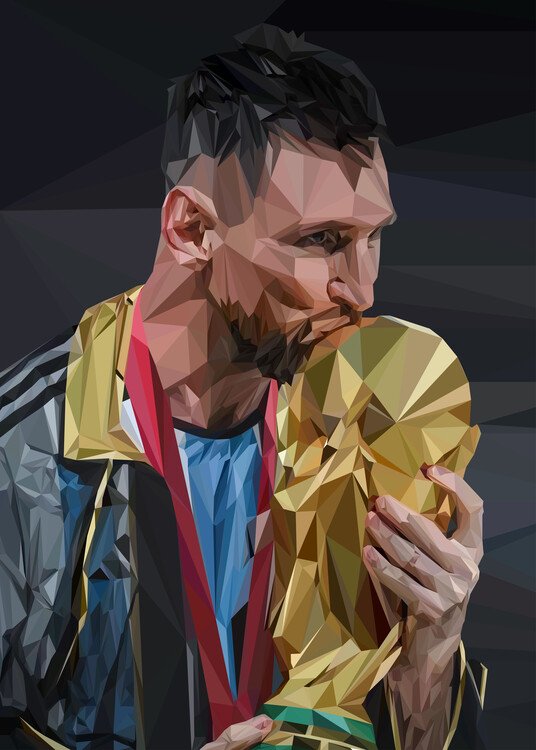 Plakát, Obraz - Lionel Messi world cup