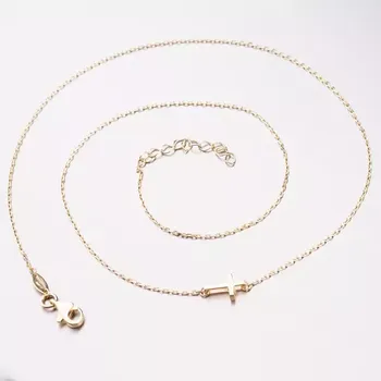 Náhrdelník Dámský náhrdelník žluté zlato 585 křížkem 144P-150756 délka 45 cm