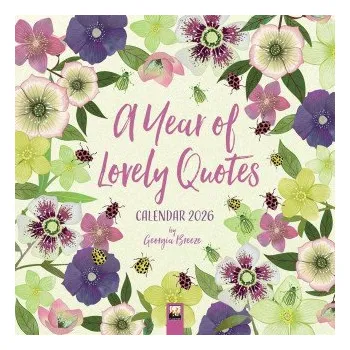 Kalendář A Year of Lovely Quotes Wall Calendar 2026 (Art Calendar) (Kalendář)