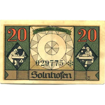 SOLNHOFEN. 20 Pfennig 1921.