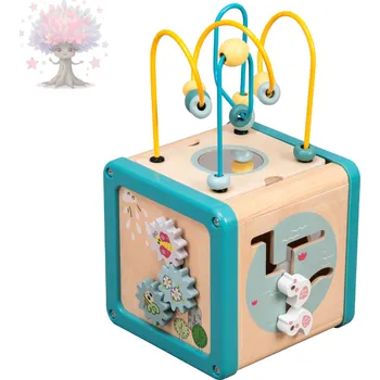 Hlavolam Dřevěná aktivity kostka