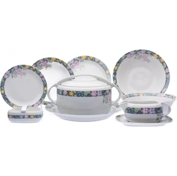 Jídelní set Jídelní souprava, barevné květy, Thun, Stará Role, 24 d.
