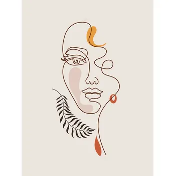 Plakát Plakát, Obraz - Line Art - Face, Emel Tunaboylu