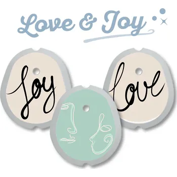 Náplast Samolepka Dexcom G7 „Love & Joy“ – sada 3 ks