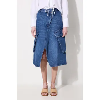Dámská sukně Džínová sukně JW Anderson Cargo Pocket Midi Skirt, M, námořnická modř, 59X