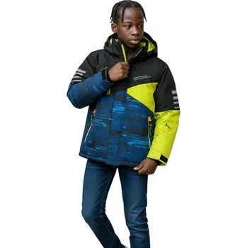 Dětská móda Nice Classic Chlapecká modrá zimní bunda 02 Barva: Modrá, Velikost: 140