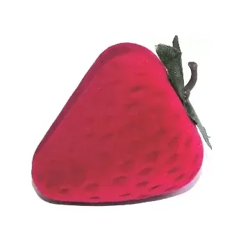 Dárková krabička Dárková krabička červená jahoda (Dárková sametová krabička jahoda)