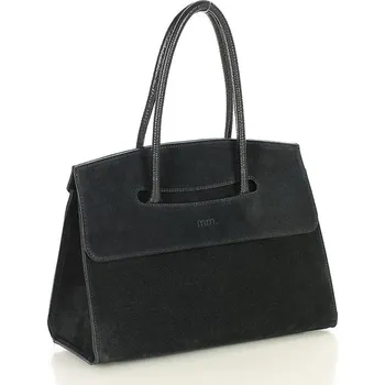 Kabelka Marco Mazzini Dámská kabelka, HOBO BAG, přírodní kůže Barva: Černá