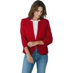 M.K.M Dámské červené sako SABINA Barva: Červená, Velikost: S