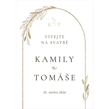 Svatební dekorace Vítací cedule 351