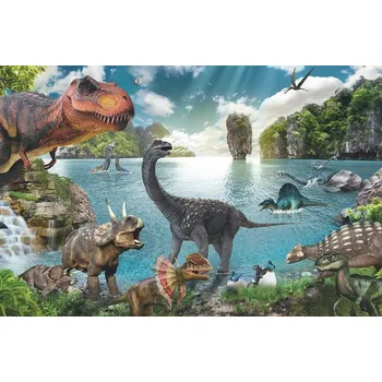 Plakát Plakát, Obraz - Dinosaurs - Collage