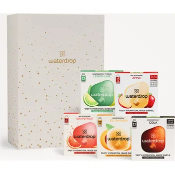 Instantní nápoj Waterdrop Vánoční Hydratační Set na 30 dní sněhobílý dárkový box