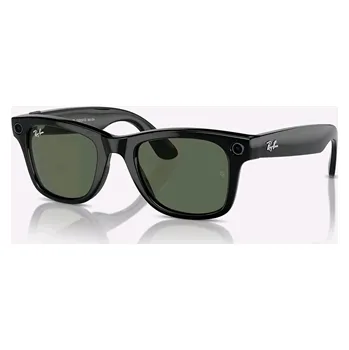 Virtuální realita Meta Ray-Ban Wayfarer, AI brýle, Shiny Black, G15 Green LARGE