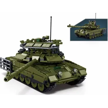 Stavebnice Sluban Sluban Model Bricks M38-B1377 Tank T-90M-S v měřítku 1:35