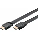 Goobay High Speed HDMI 2.1 Flachkabel mit Ethernet 8K / 60 Hz (schwarz, 2 Meter, 48 Gbit/s)