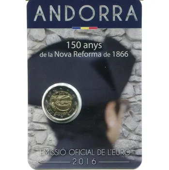 Andora (2016) Andorra - 2 € - mincovní karta - Nové reformy 1866