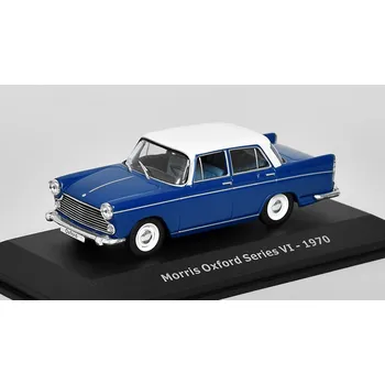 autíčko Morris Oxford Series VI - 1970 1:43 - Hachette časopis s modelem Morris Oxford Series 6 1970 - kovový model auta