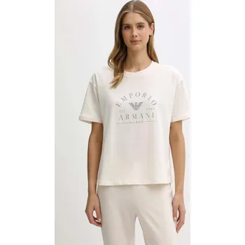 Bavlněné lounge tričko Emporio Armani Underwear EW001898.AF15345 béžová 01X, vel. M