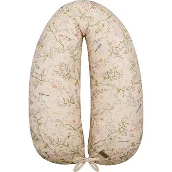 Kojící polštář KikkaBoo Kojicí polštář 2v1 Secret Garden Beige