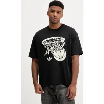 Pánské tričko Tričko adidas Originals Hot Shot Tee JY3650 černá 99X, vel. S