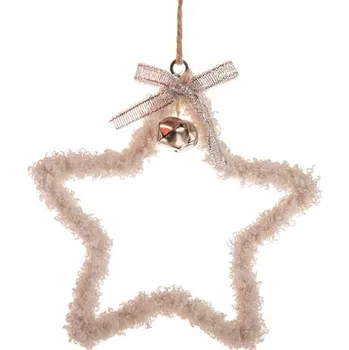 Vánoční dekorace Casa de Engel Textilní závěsná hvězda