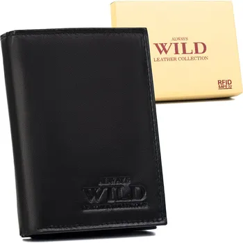 ALWAYS WILD Pánská kožená peněženka s RFID ochranou Barva: Černá