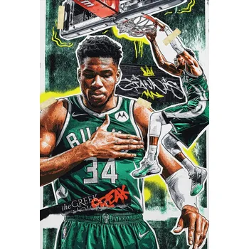 Plakát Plakát, Obraz - Giannis basketball player
