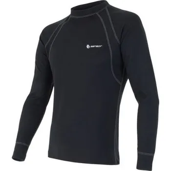 Pánské tričko Sensor Double Face - Pánské triko s dlouhým rukávem Black XXXL