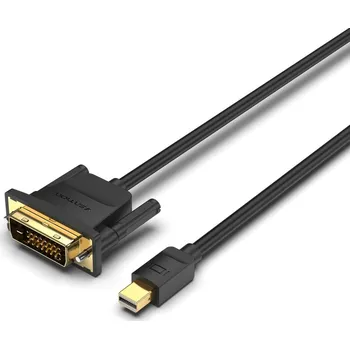 Video kabel Video kabel Vention Mini DP Male to DVI-D Male HD Cable 1m Black