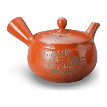 Konvice na čaj Ervaar Japan Japonská keramická konvice Kyusu hnědá 500ml