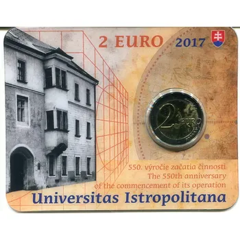 (2017) Slovensko - 2 € - mincovní karta - Universitas Istropolitana