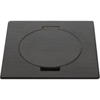 Elektrická zásuvka Lithoss Podlahová zásuvka ARPI TAIL Square černá Zásuvky: 2x USB 1500mA