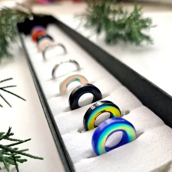 Náušnice SWITCH IT HOLO Box Kroužek: zdobený stříbrný (14 mm) variabilní sada náušnic