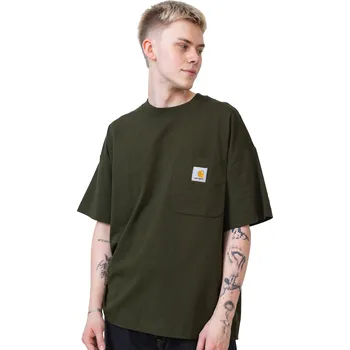 Pánské tričko Tričko Carhartt WIP Work Pocket Olive - M